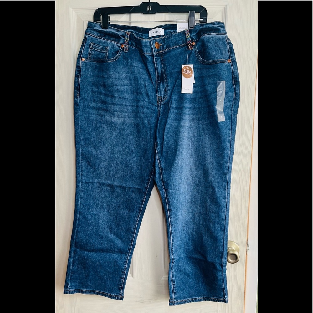 Lane Bryant Size 16 jeans with rainbow 🌈 accents